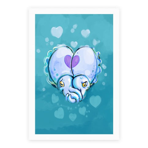 "Cuddle" Fish (Cuttlefish) Poster